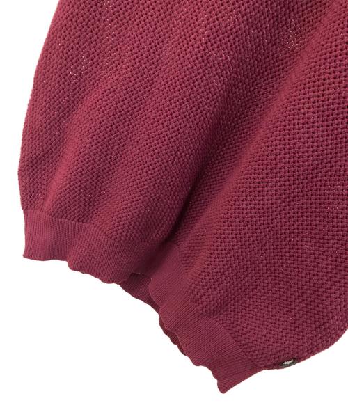 stussy（ステューシー）stussy (ステューシー) ニットポロシャツ ボルドー サイズ:Lの古着・服飾アイテム