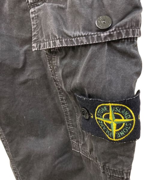 STONE ISLAND（ストーンアイランド）STONE ISLAND (ストーンアイランド) カーゴパンツ ブラック サイズ:W29の古着・服飾アイテム