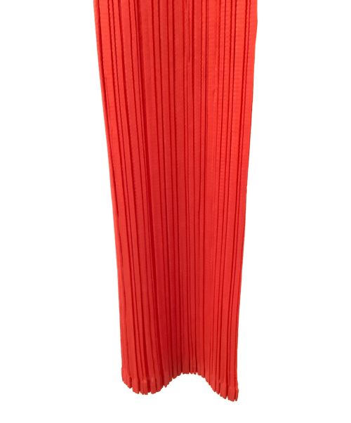 PLEATS PLEASE（プリーツプリーズ）PLEATS PLEASE (プリーツプリーズ) シャツカーディガン レッド サイズ:3の古着・服飾アイテム