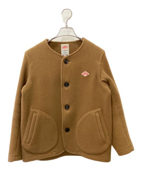 DANTON（ダントン）DANTON (ダントン) ウールモッサカラーレスジャケット ブラウン サイズ:Sの古着・服飾アイテム