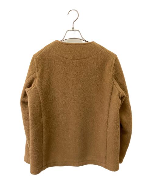 DANTON（ダントン）DANTON (ダントン) ウールモッサカラーレスジャケット ブラウン サイズ:Sの古着・服飾アイテム