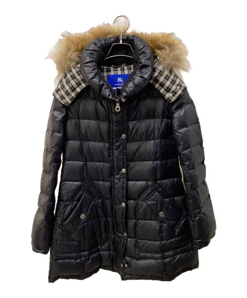 BURBERRY BLUE LABEL（バーバリー ブルー レーベル）BURBERRY BLUE LABEL (バーバリーブルーレーベル) ダウンコート ブラック サイズ:40の古着・服飾アイテム