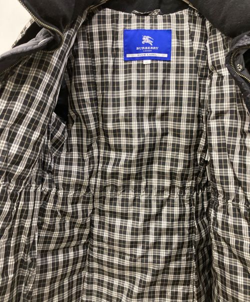BURBERRY BLUE LABEL（バーバリー ブルー レーベル）BURBERRY BLUE LABEL (バーバリーブルーレーベル) ダウンコート ブラック サイズ:40の古着・服飾アイテム