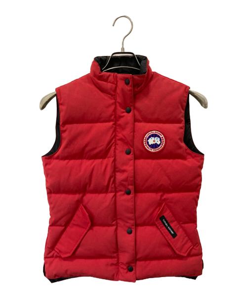 CANADA GOOSE（カナダグース）CANADA GOOSE (カナダグース) ダウンベスト レッド サイズ:Sの古着・服飾アイテム