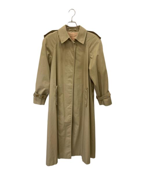 Aquascutum（アクアスキュータム）Aquascutum (アクアスキュータム) 比翼コート ベージュ サイズ:不明の古着・服飾アイテム