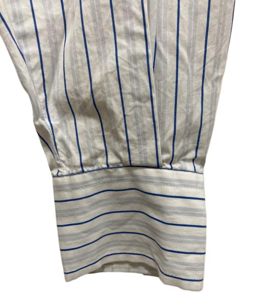 DIESEL（ディーゼル）DIESEL (ディーゼル) ストライプシャツ ホワイト×ブルー サイズ:46の古着・服飾アイテム
