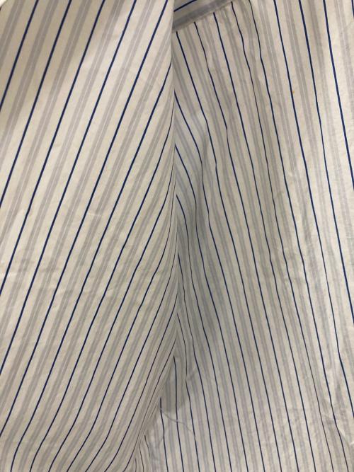 DIESEL（ディーゼル）DIESEL (ディーゼル) ストライプシャツ ホワイト×ブルー サイズ:46の古着・服飾アイテム