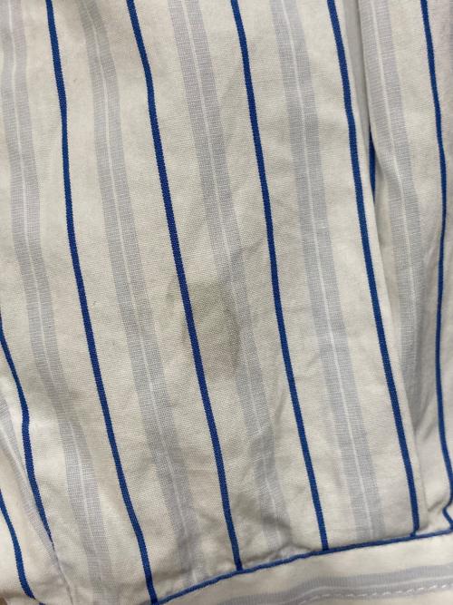 DIESEL（ディーゼル）DIESEL (ディーゼル) ストライプシャツ ホワイト×ブルー サイズ:46の古着・服飾アイテム