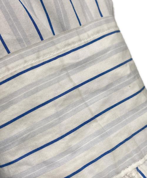 DIESEL（ディーゼル）DIESEL (ディーゼル) ストライプシャツ ホワイト×ブルー サイズ:46の古着・服飾アイテム