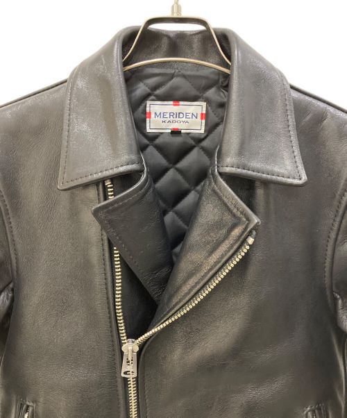 KADOYA（カドヤ）KADOYA (カドヤ) レザーライダースジャケット ブラック サイズ:Mの古着・服飾アイテム