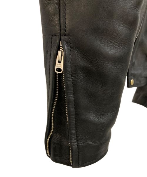 KADOYA（カドヤ）KADOYA (カドヤ) レザーライダースジャケット ブラック サイズ:Mの古着・服飾アイテム