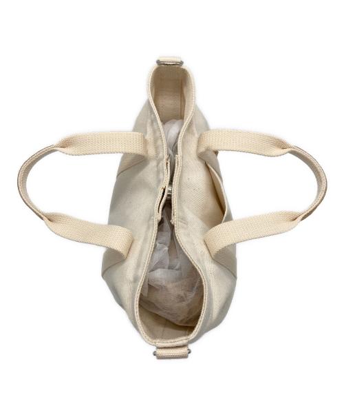 SPINGLE MOVE（スピングルムーヴ）SPINGLE MOVE (スピングルムーヴ) ソールトートバッグ ベージュ×ホワイトの古着・服飾アイテム