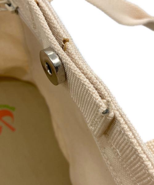 SPINGLE MOVE（スピングルムーヴ）SPINGLE MOVE (スピングルムーヴ) ソールトートバッグ ベージュ×ホワイトの古着・服飾アイテム