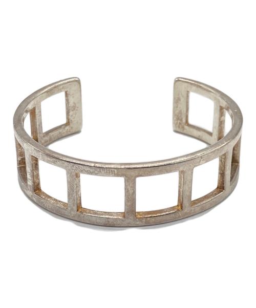 GUCCI（グッチ）GUCCI (グッチ) オープンスクエアバングル シルバーカラーの古着・服飾アイテム