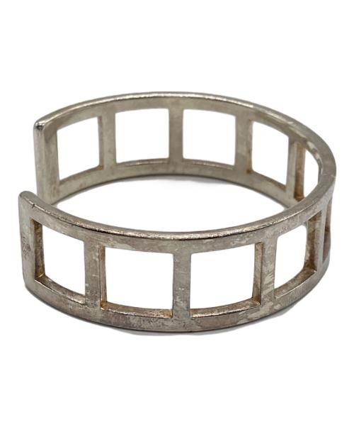 GUCCI（グッチ）GUCCI (グッチ) オープンスクエアバングル シルバーカラーの古着・服飾アイテム