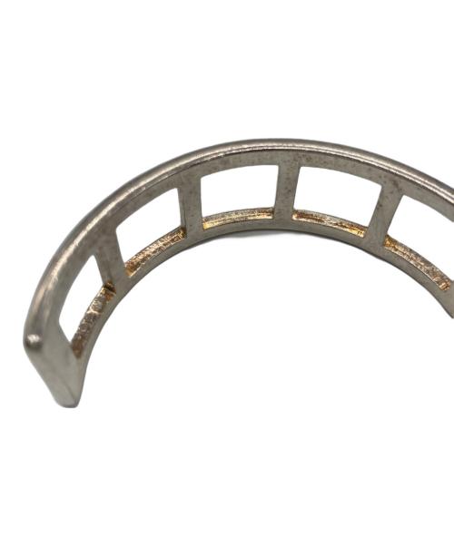 GUCCI（グッチ）GUCCI (グッチ) オープンスクエアバングル シルバーカラーの古着・服飾アイテム