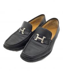 HERMES（エルメス）の古着「コンスタンスローファー」｜ブラック
