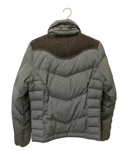 DIESEL（ディーゼル）DIESEL (ディーゼル) 切替ダウンジャケット グレー×ブラウン サイズ:Lの古着・服飾アイテム