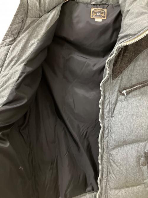 DIESEL（ディーゼル）DIESEL (ディーゼル) 切替ダウンジャケット グレー×ブラウン サイズ:Lの古着・服飾アイテム