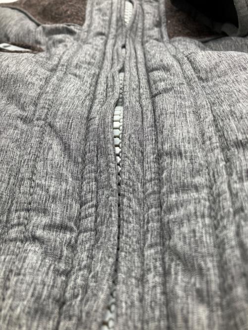 DIESEL（ディーゼル）DIESEL (ディーゼル) 切替ダウンジャケット グレー×ブラウン サイズ:Lの古着・服飾アイテム