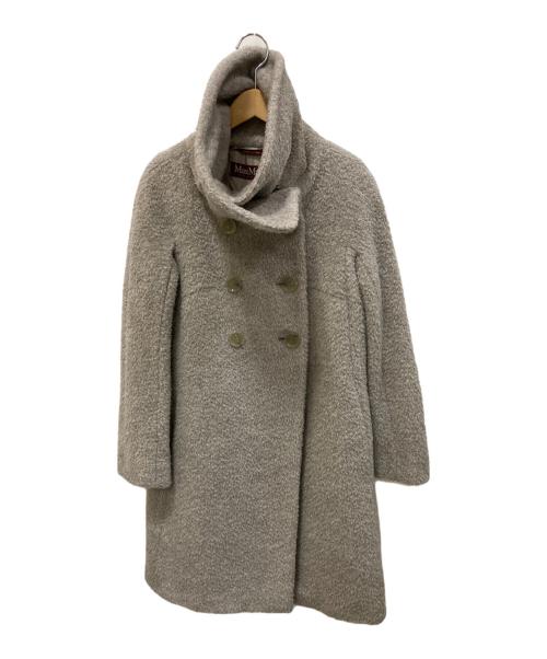 Max Mara Studio（マックスマーラ ストゥディオ）Max Mara Studio (マックスマーラ ストゥディオ) アルパカ×ウールコート グレージュ サイズ:36の古着・服飾アイテム