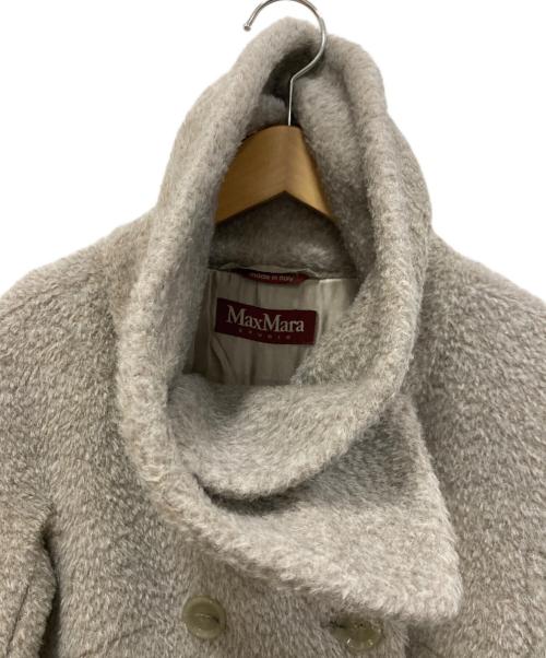 Max Mara Studio（マックスマーラ ストゥディオ）Max Mara Studio (マックスマーラ ストゥディオ) アルパカ×ウールコート グレージュ サイズ:36の古着・服飾アイテム
