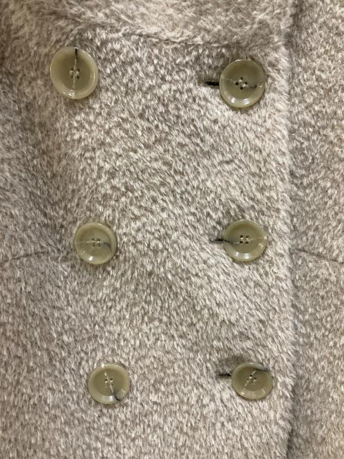 Max Mara Studio（マックスマーラ ストゥディオ）Max Mara Studio (マックスマーラ ストゥディオ) アルパカ×ウールコート グレージュ サイズ:36の古着・服飾アイテム