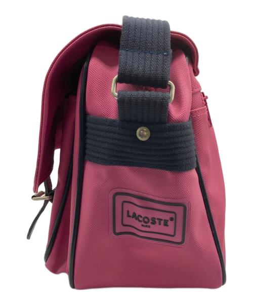 LACOSTE（ラコステ）LACOSTE (ラコステ) ショルダーバッグ ピンク×ブラックの古着・服飾アイテム