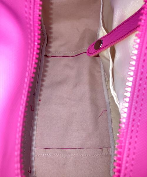 LACOSTE（ラコステ）LACOSTE (ラコステ) ショルダーバッグ ピンク×ブラックの古着・服飾アイテム