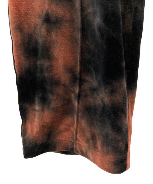 BLUE BLUE（ブルーブルー）BLUE BLUE (ブルーブルー) ベロアイージーパンツ ブラック×オレンジ サイズ:2の古着・服飾アイテム