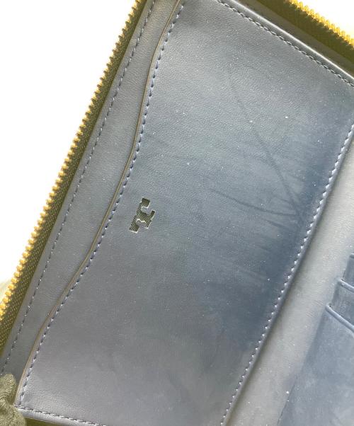 TORY BURCH（トリーバーチ）TORY BURCH (トリーバーチ) ラウンドファスナー財布 ブラック×ネイビーの古着・服飾アイテム