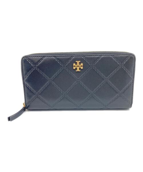 TORY BURCH（トリーバーチ）TORY BURCH (トリーバーチ) ラウンドファスナー財布 ブラックの古着・服飾アイテム