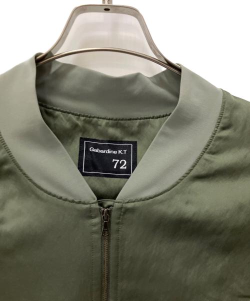 Gabardine K.T（ギャバシンケーティー）Gabardine K.T (ギャバシンケーティー) 洗えるシアーサテンブルゾン カーキ サイズ:9の古着・服飾アイテム