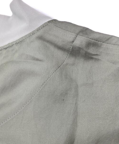 Gabardine K.T（ギャバシンケーティー）Gabardine K.T (ギャバシンケーティー) 洗えるシアーサテンブルゾン カーキ サイズ:9の古着・服飾アイテム