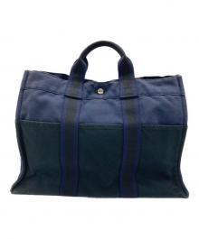 HERMES（エルメス）の古着「トートバッグ」｜ネイビー×ブラック