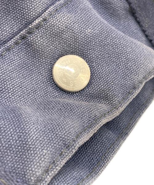 HERMES（エルメス）HERMES (エルメス) トートバッグ ネイビー×ブラックの古着・服飾アイテム