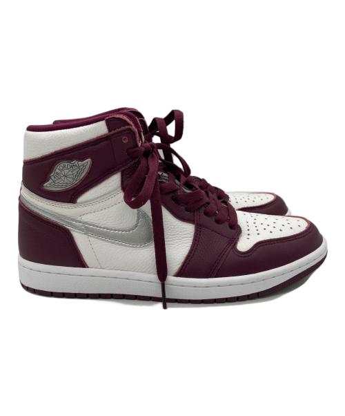 NIKE（ナイキ）NIKE (ナイキ) AIR JORDAN 1 RETRO HIGH OG ホワイト×パープル サイズ:26.5cmの古着・服飾アイテム