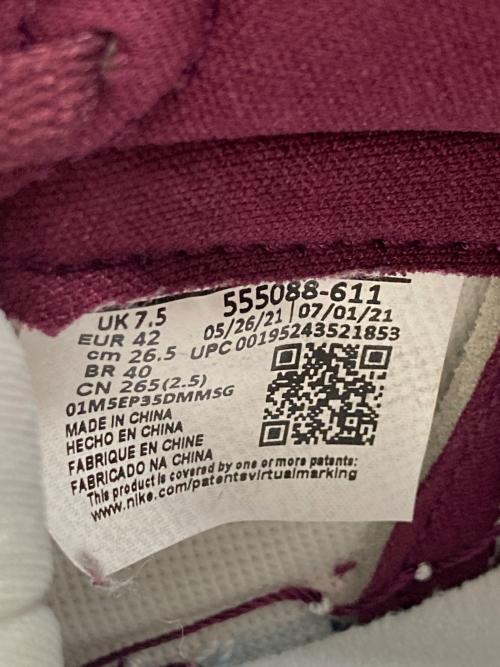 NIKE（ナイキ）NIKE (ナイキ) AIR JORDAN 1 RETRO HIGH OG ホワイト×パープル サイズ:26.5cmの古着・服飾アイテム