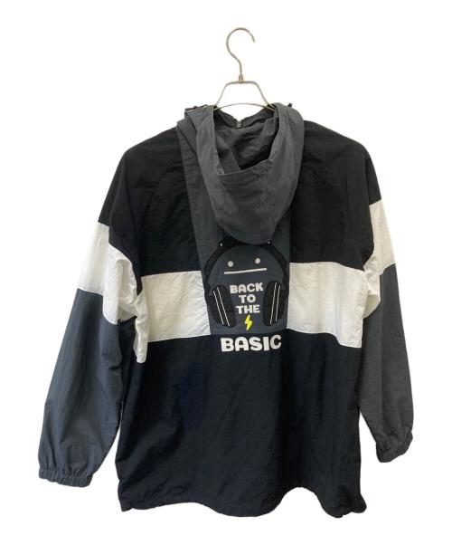 graniph（グラニフ）graniph (グラニフ) ナイロンパーカー ブラック×ホワイト サイズ:XL 未使用品の古着・服飾アイテム