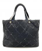 CHANELシャネル）の古着「トートバッグ」｜ブラック