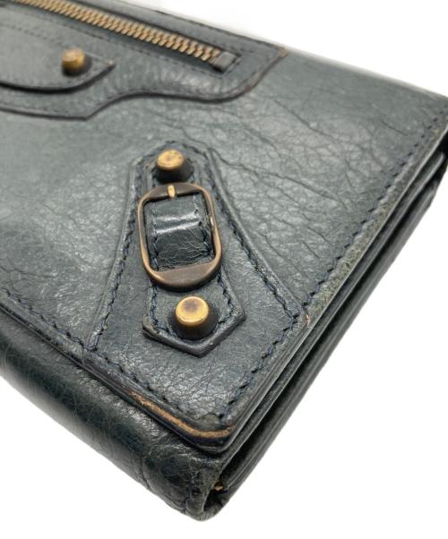 BALENCIAGA（バレンシアガ）BALENCIAGA (バレンシアガ) 長財布 グリーンの古着・服飾アイテム