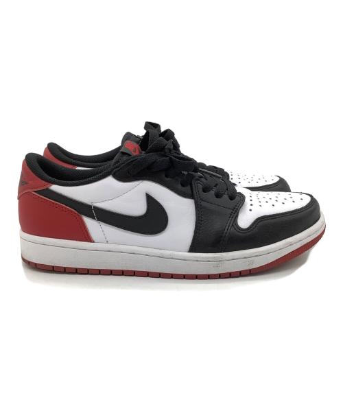 NIKE（ナイキ）NIKE (ナイキ) AIR JORDAN 1 RETRO LOW OG ホワイト×ブラック×レッド サイズ:cm26の古着・服飾アイテム