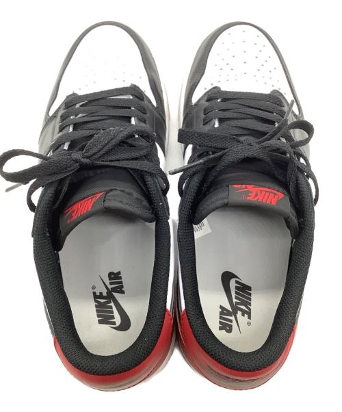 NIKE（ナイキ）NIKE (ナイキ) AIR JORDAN 1 RETRO LOW OG ホワイト×ブラック×レッド サイズ:cm26の古着・服飾アイテム