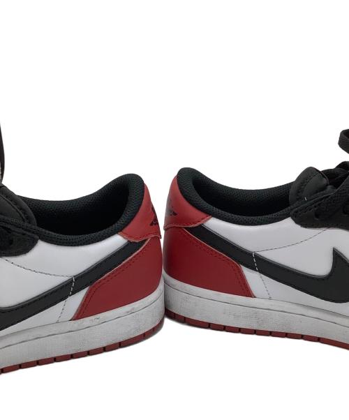 NIKE（ナイキ）NIKE (ナイキ) AIR JORDAN 1 RETRO LOW OG ホワイト×ブラック×レッド サイズ:cm26の古着・服飾アイテム