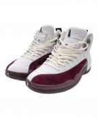 NIKEナイキ）の古着「WMNS AIR JORDAN 12 RETRO SP」｜ホワイト×パープル