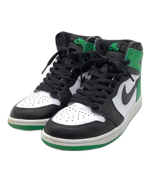 NIKE（ナイキ）NIKE (ナイキ) AIR JORDAN 1 RETRO HIGH OG ホワイト×グリーン×ブラック サイズ:cm26の古着・服飾アイテム
