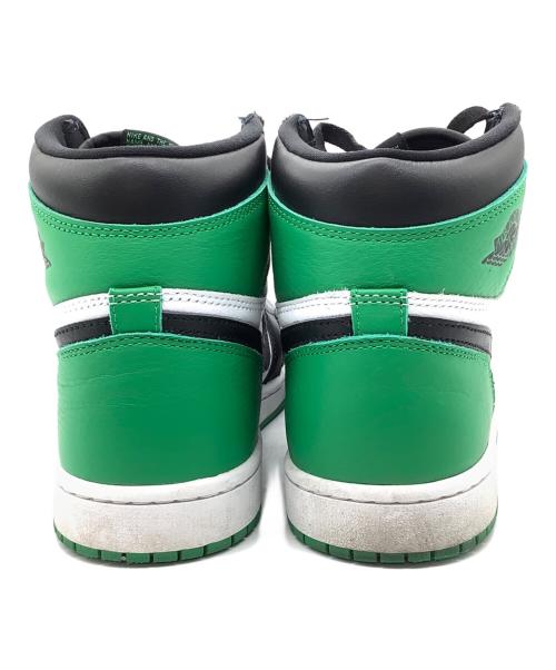 NIKE（ナイキ）NIKE (ナイキ) AIR JORDAN 1 RETRO HIGH OG ホワイト×グリーン×ブラック サイズ:cm26の古着・服飾アイテム