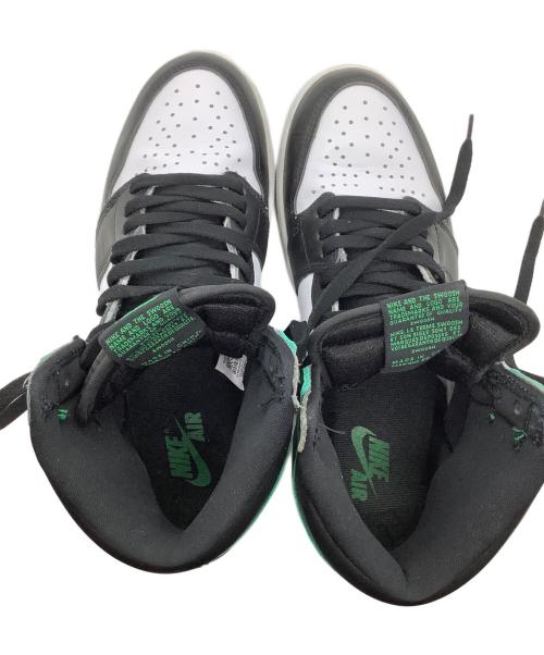 NIKE（ナイキ）NIKE (ナイキ) AIR JORDAN 1 RETRO HIGH OG ホワイト×グリーン×ブラック サイズ:cm26の古着・服飾アイテム