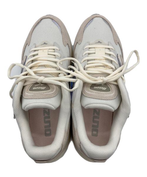 MIZUNO（ミズノ）MIZUNO (ミズノ) WAVE RIDER β オフホワイト×ブラウン サイズ:26.5cm 未使用品の古着・服飾アイテム