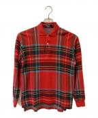 POLO RALPH LAURENポロ・ラルフローレン）の古着「【古着】ニットポロシャツ」｜レッド×グリーン